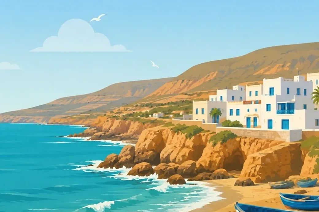 Anza Taddart - la côte d'Anza et Agadir Oufella