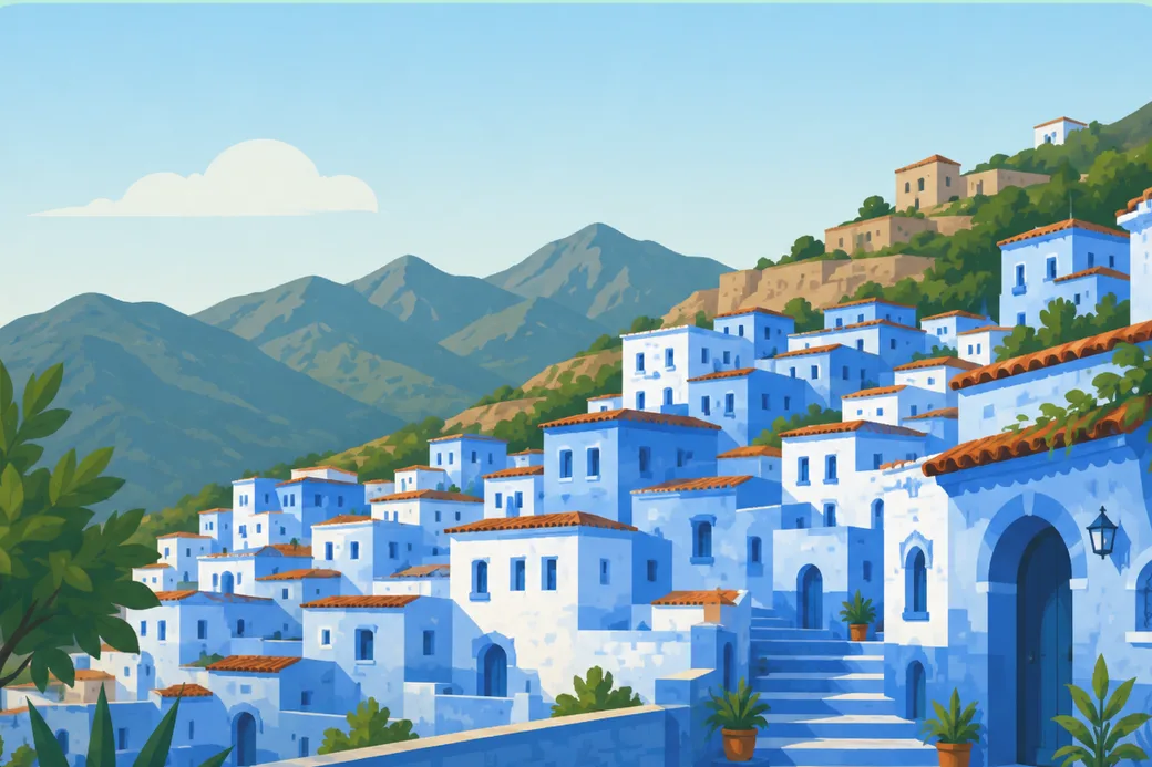 Chefchaouen - un repère urbain de Chefchaouen